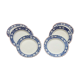 Suite de 6 assiettes plates  F.B Badonviller Fenal Frères Art Déco Années 1930-1940