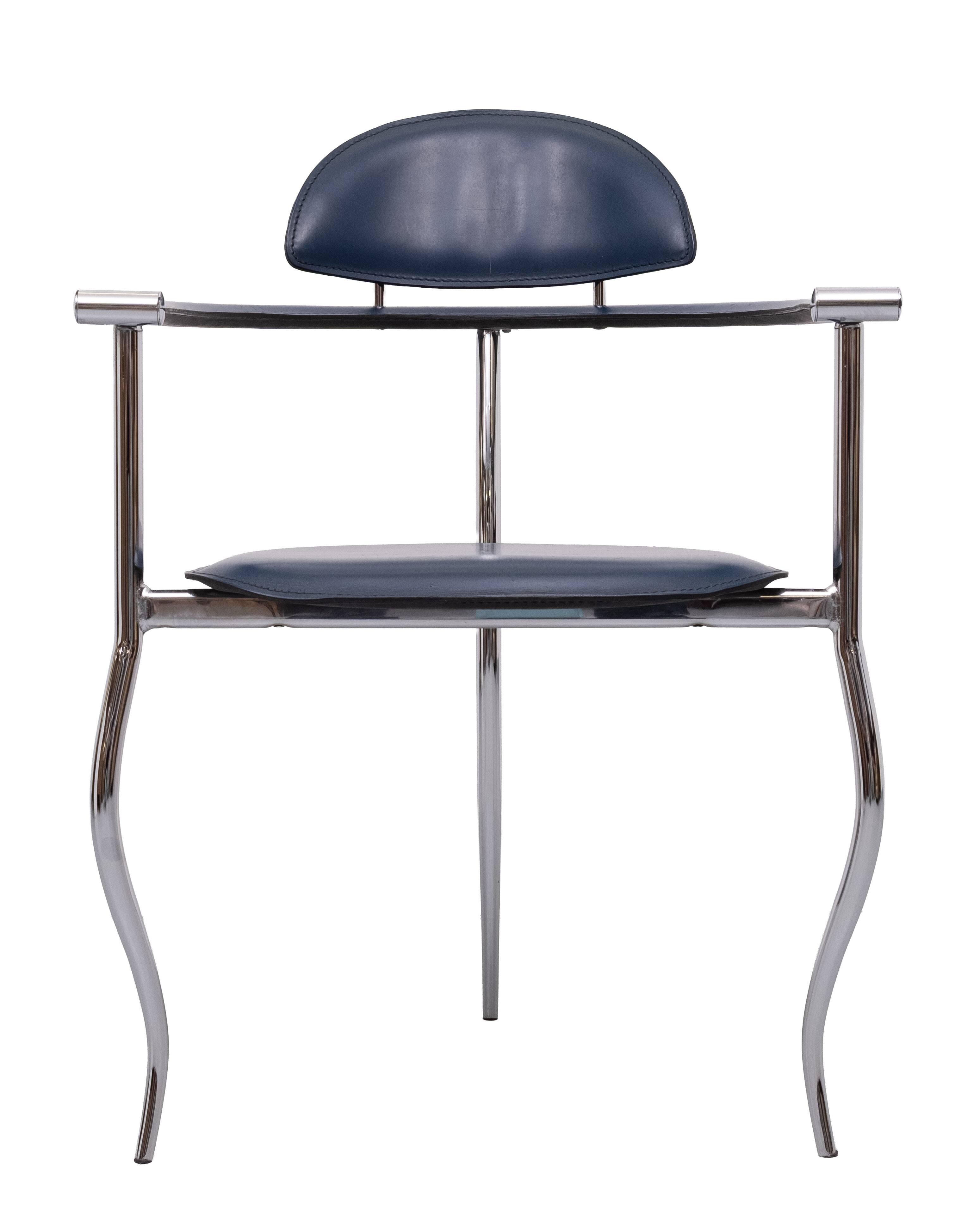 4 Italian Arrben 'Marilyn Stiletto' dining chairs 1970s