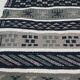 Traditional handmade grey and white black carpet 76x149cm
