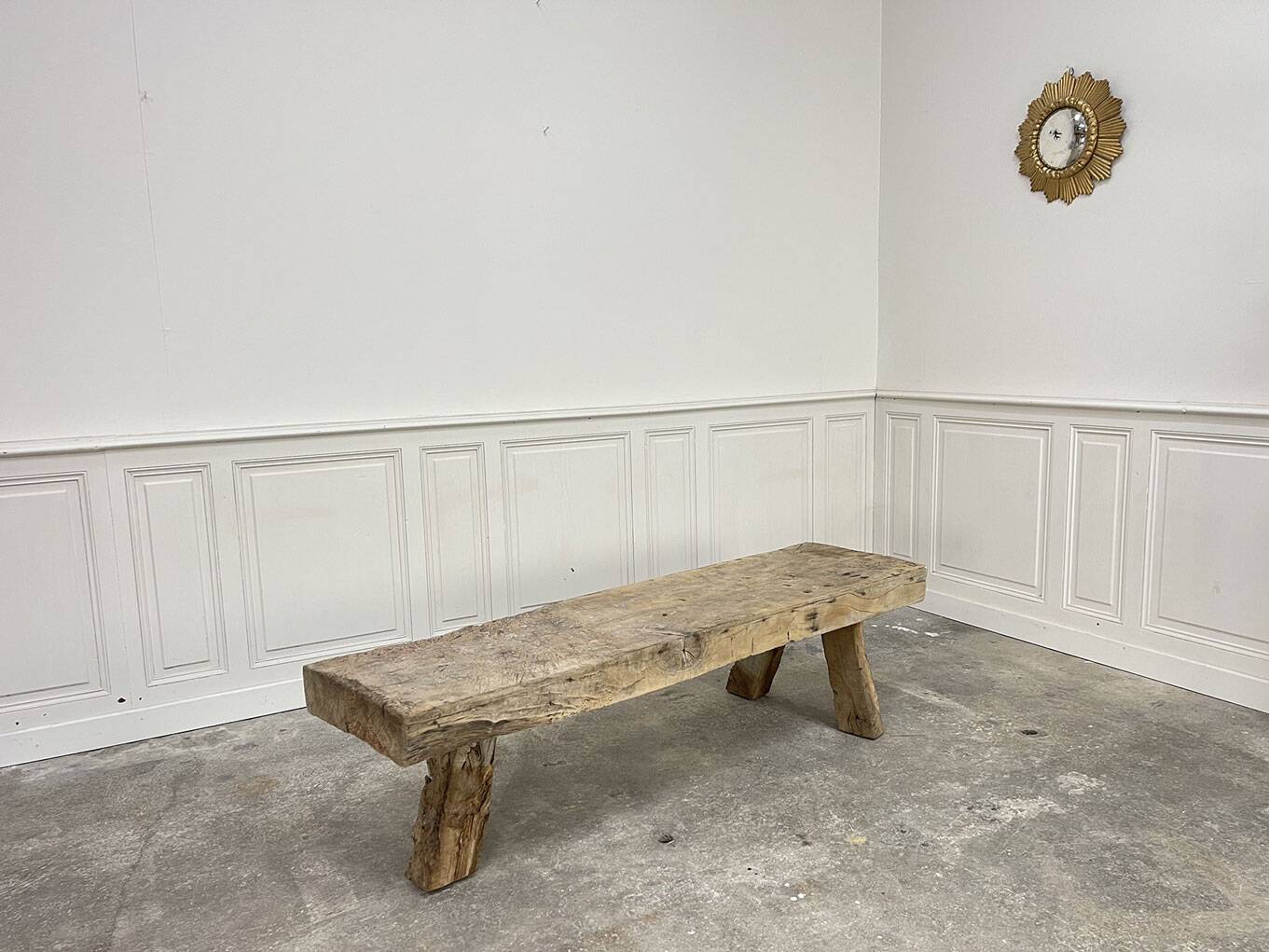 1930s solid oak coffee table/bed foot