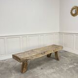 Table basse/pied de lit 1930 en chêne massif