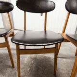 Set of 6 chairs Scandinavian oval back