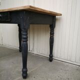 Vintage wooden farmhouse table