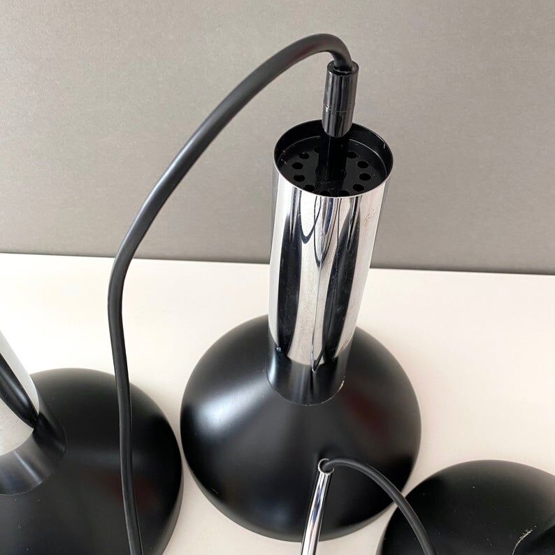 Hustadt metal waterfall lamp 1970 Germany