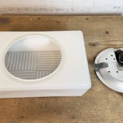 Vintage Wall Or Ceiling Light with Milk Glass, 1970s