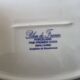 Set of 2 oval shrimp dishes in Limoges porcelain "Blue de F"