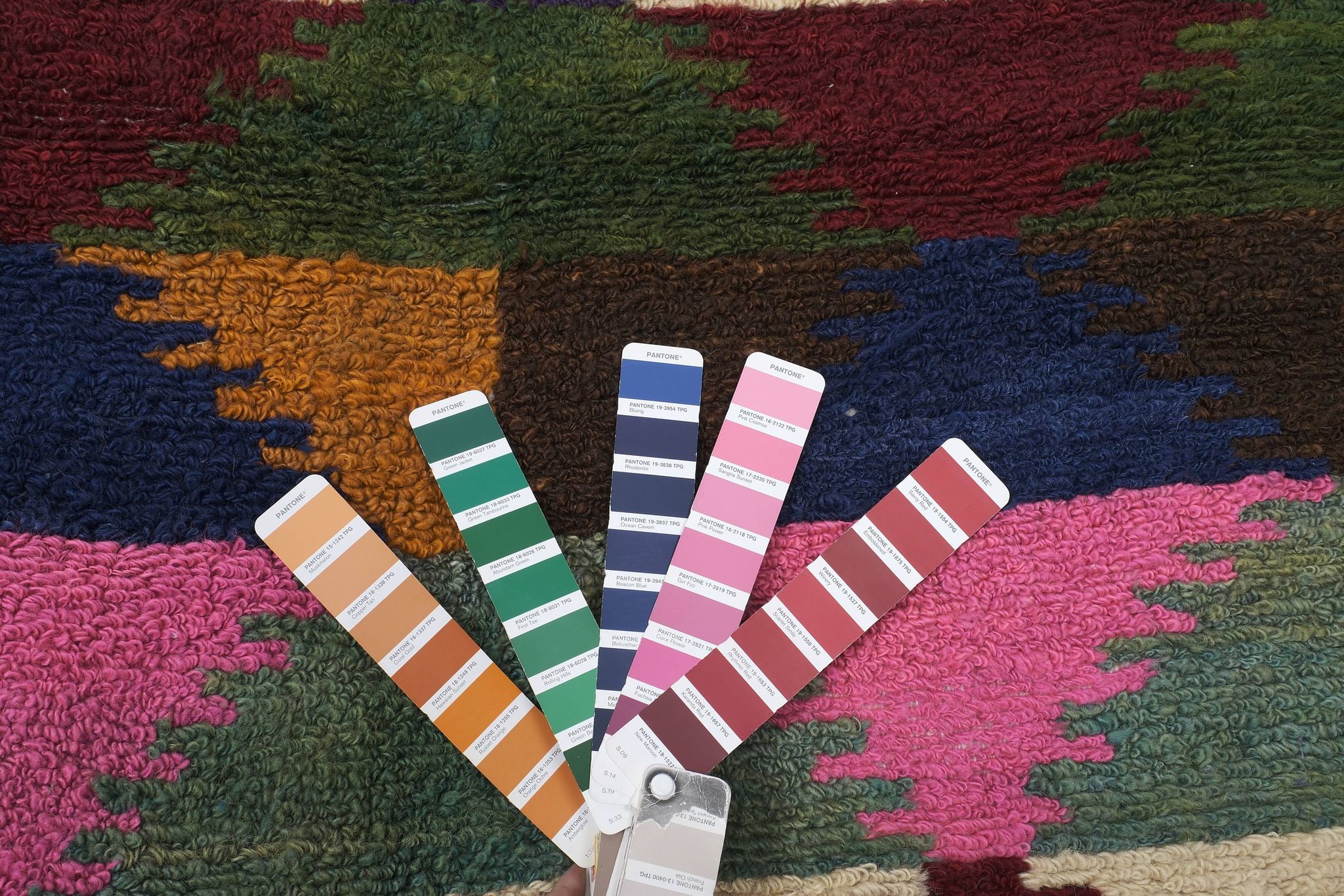 Tapis vintage turc de oushak tissé à la main 115x145 cm