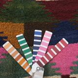 Vintage Turkish Oushak Rug Handwoven 115x145 cm