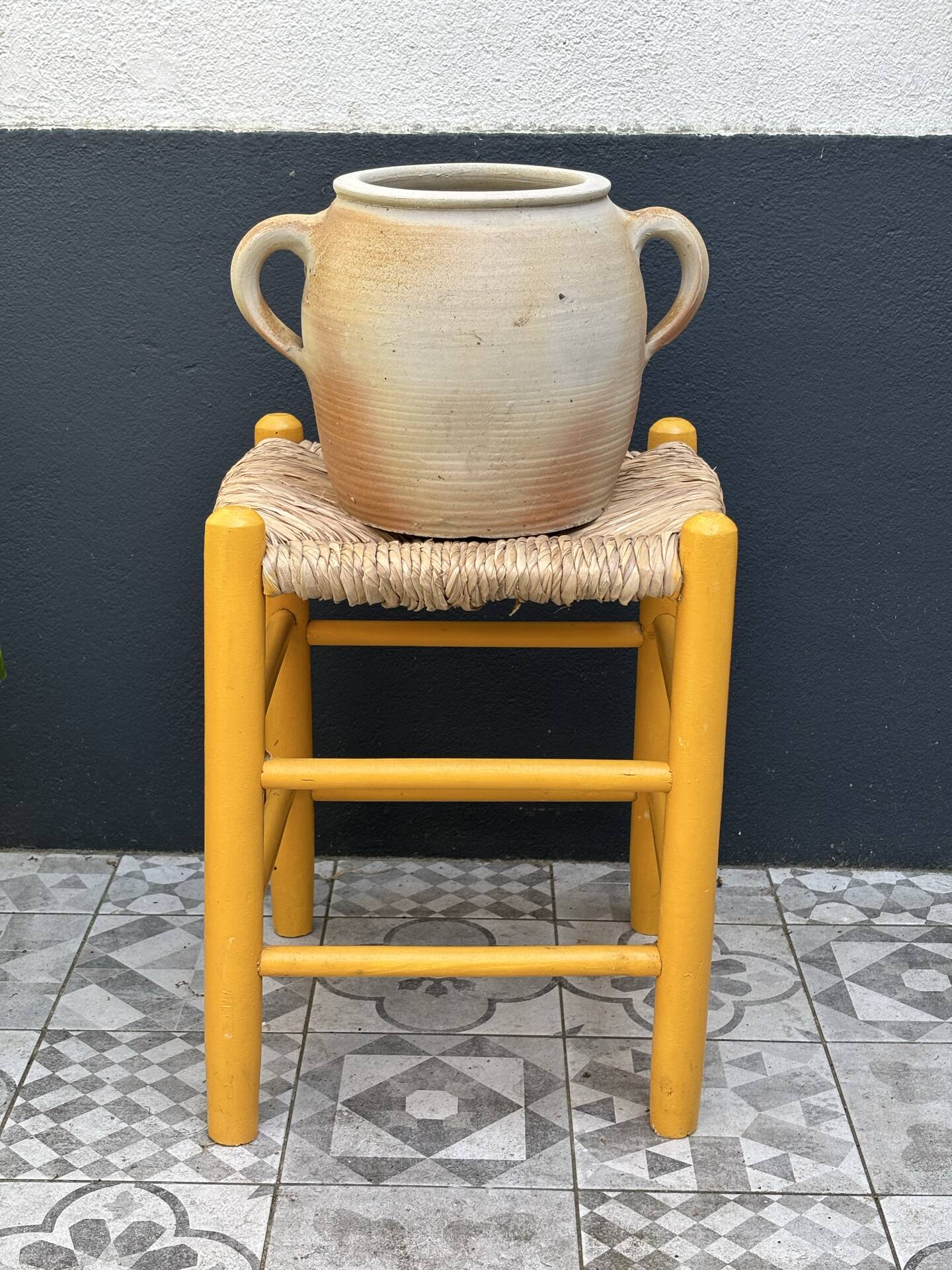 Old terracotta pot