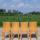 Set 4 - plywood beech dining chair Dutch design postmodern
