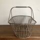 Country wrought iron harvest basket 1930