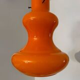 Orange opaline chandelier from the 70s