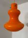 Orange opaline chandelier from the 70s