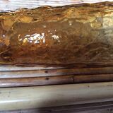 Series of 6 amber glasses