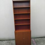 Vintage Scandinavian-style teak bookcase