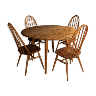 Table à manger ronde  384 & 4 chaises 370