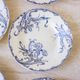 Set of 6 hollow plates earth of iron