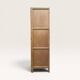 Parisian Art Deco wardrobe, renovated with raw wood.