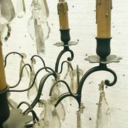 Louis XV style chandelier Bronze and pendants 8 arms of light XX century