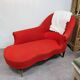 Old poppy red meridian sofa
