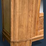 Parisian art deco wardrobe solid raw oak 1930
