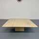 Italian coffee table in travertine, Roche Bobois edition, 70s/80s.