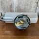 Old Delmas Disderot Wall Lamp Chrome Metal + White Opaline Vintage