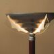 Art Deco floor lamp in oak, metal and glass, circa 1930