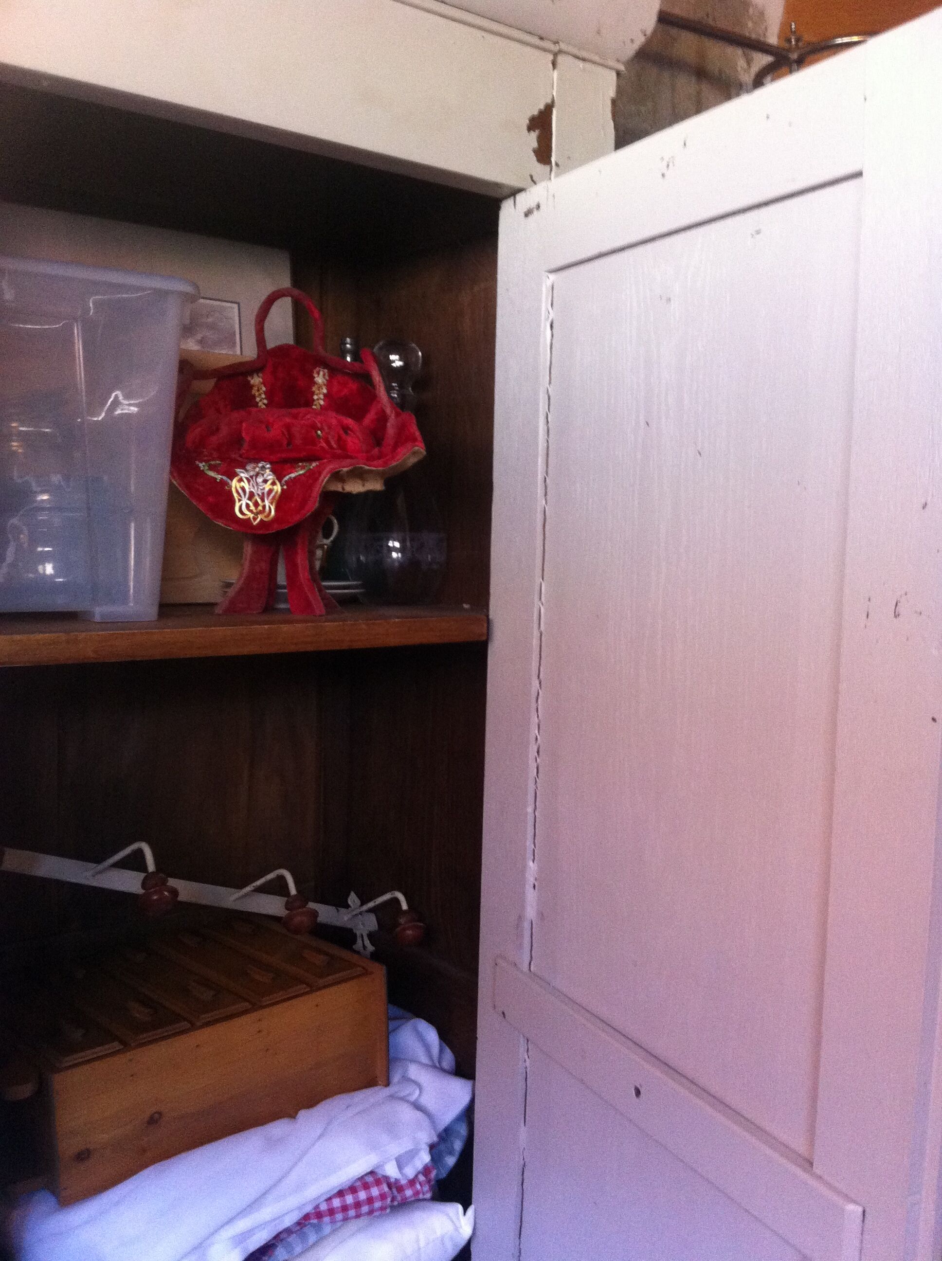 Louis Philippe wardrobe painted grey