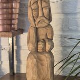 Wooden sculpture statuette