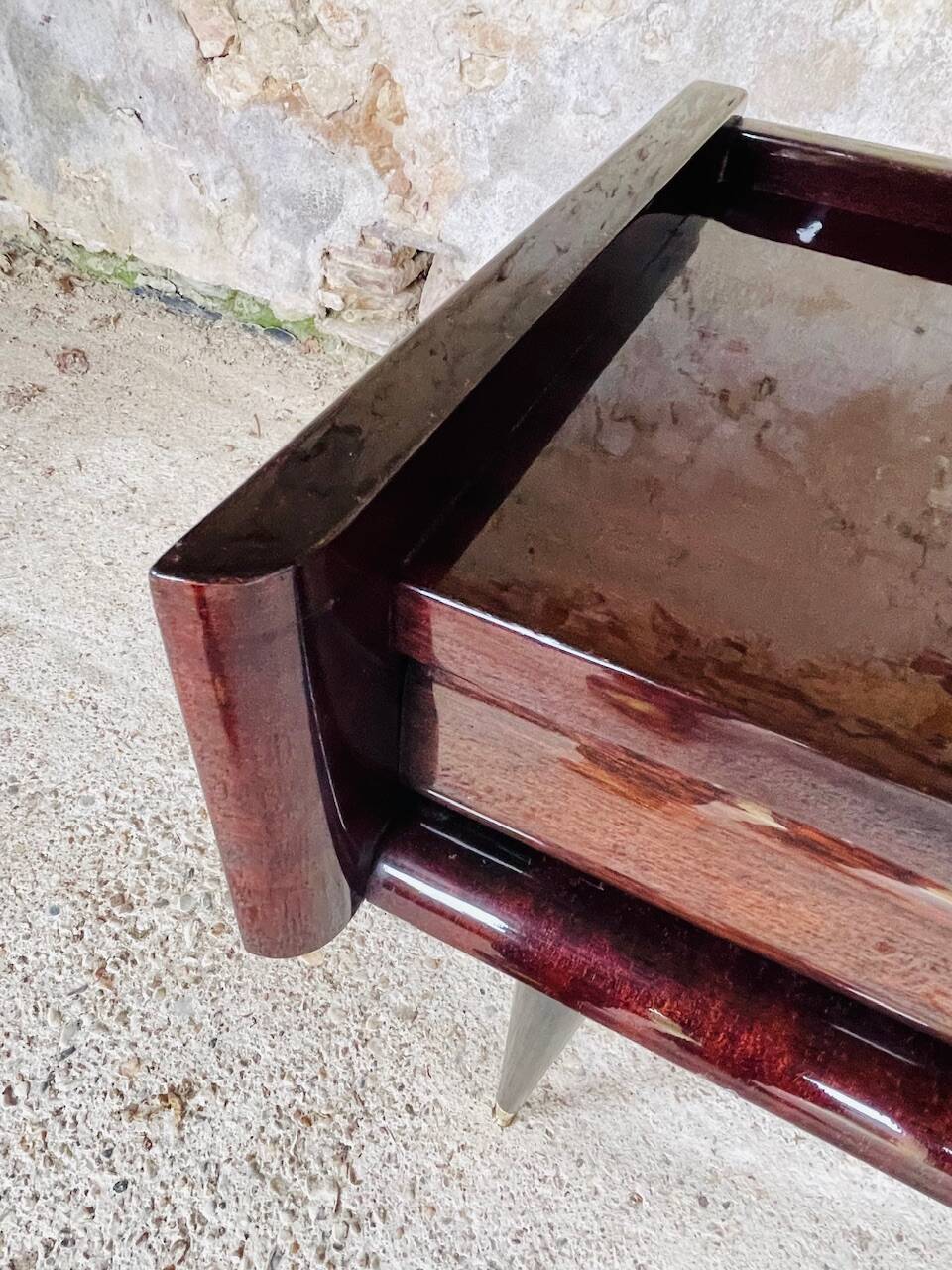Vintage rosewood bedside table by NF, circa 1960s