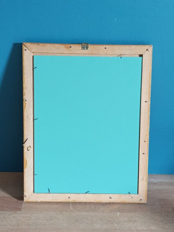 Mirror carved carved patinated gilded wood