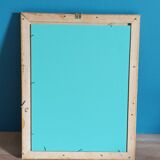 Mirror carved carved patinated gilded wood