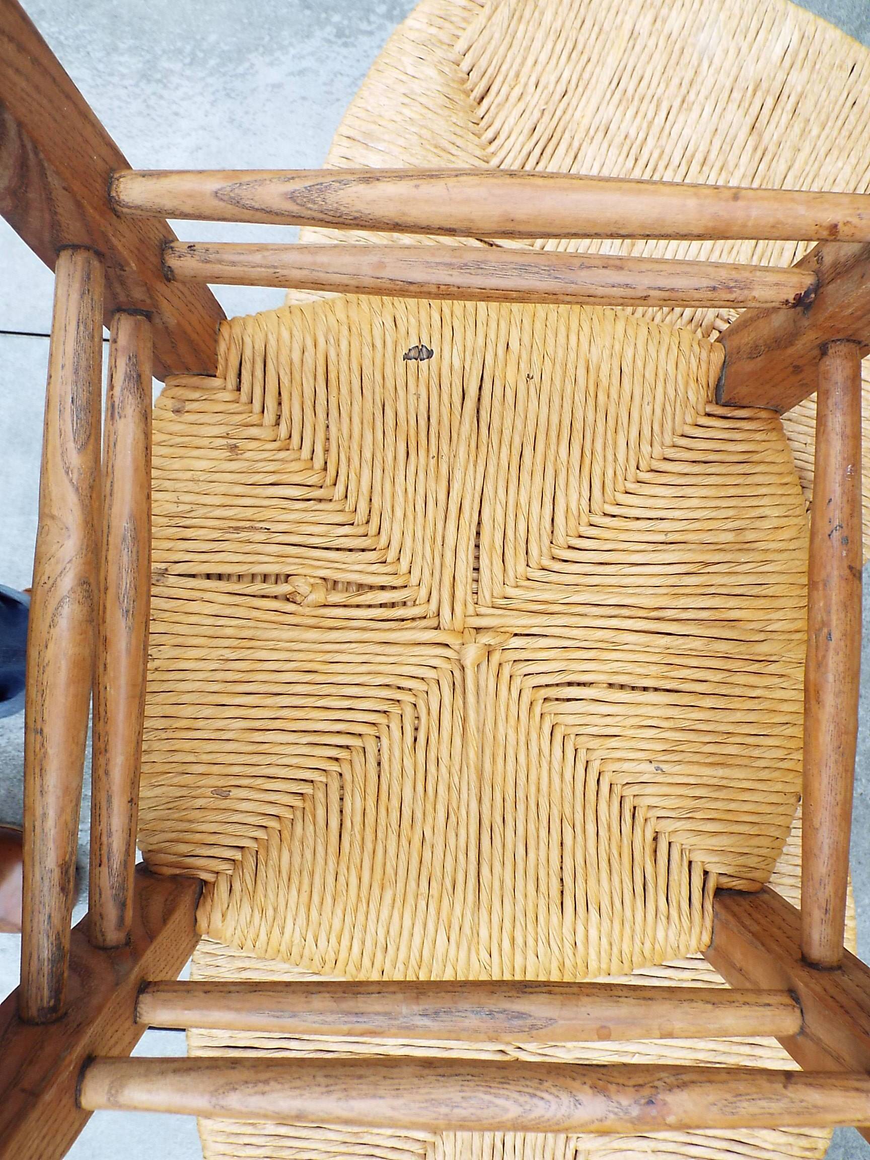 3 tabourets paillés
