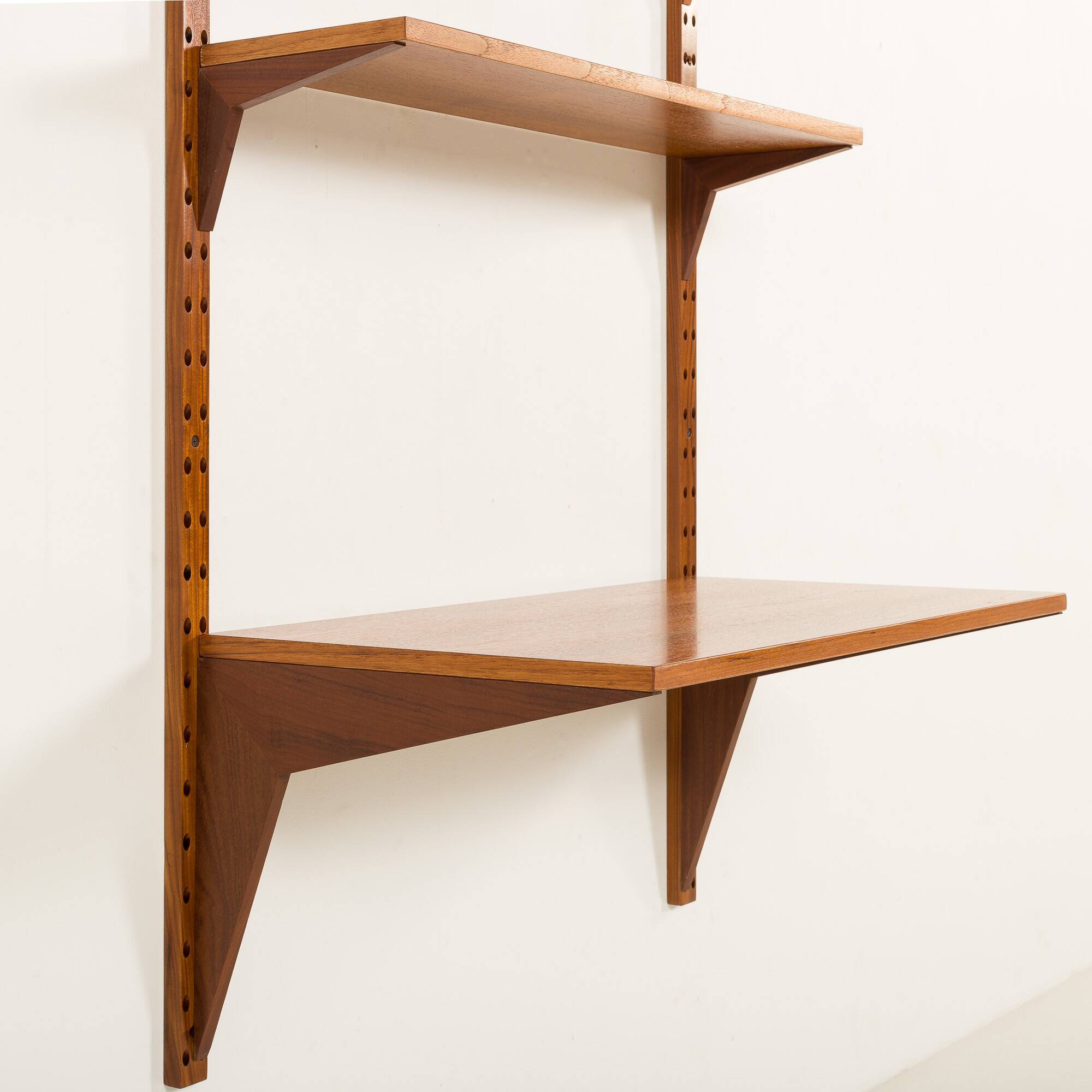 Poul Cadovius shelving unit with a desk, 1960s