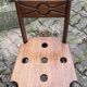 Commode scriban de marine bois laiton vintage et sa chaise