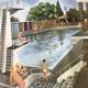 Affiche scolaire oge Hachette garage/piscine