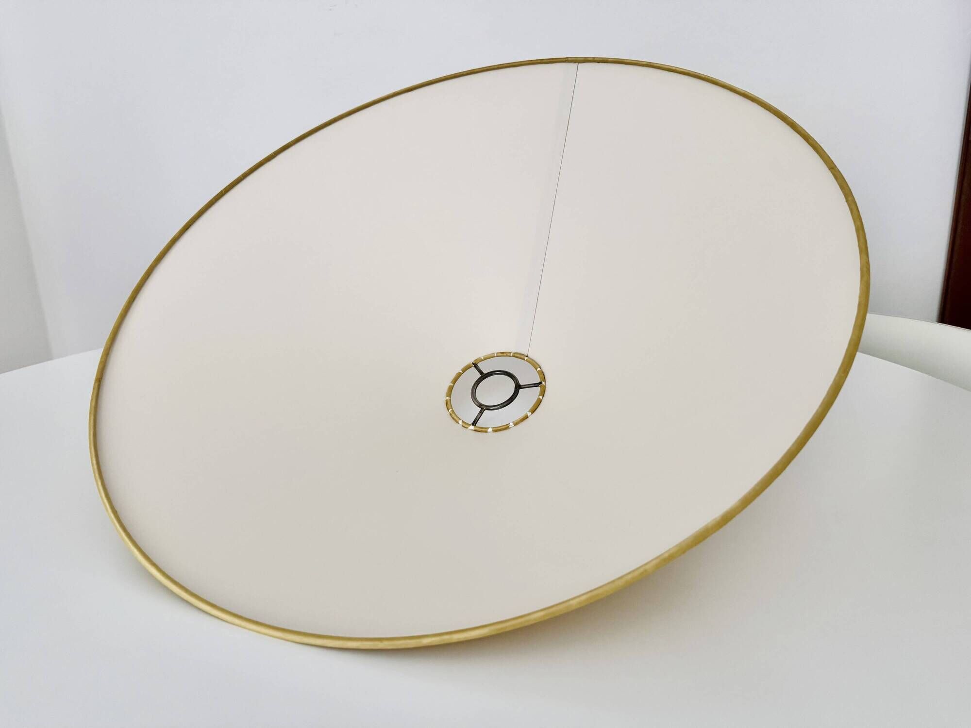 Adjustable Nickel Plated Pendant Lamp with Counterweight by Florian Schulz