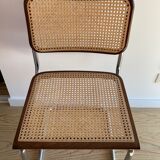 Chair cannage and wood design Cesca B32 Marcel Breuer