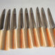 9 Old Stainless Steel And Bakelite Table Knives