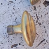 Old brass door handles