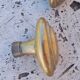 Old brass door handles