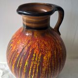 Saint Clement glazed ceramic 60s pitcher