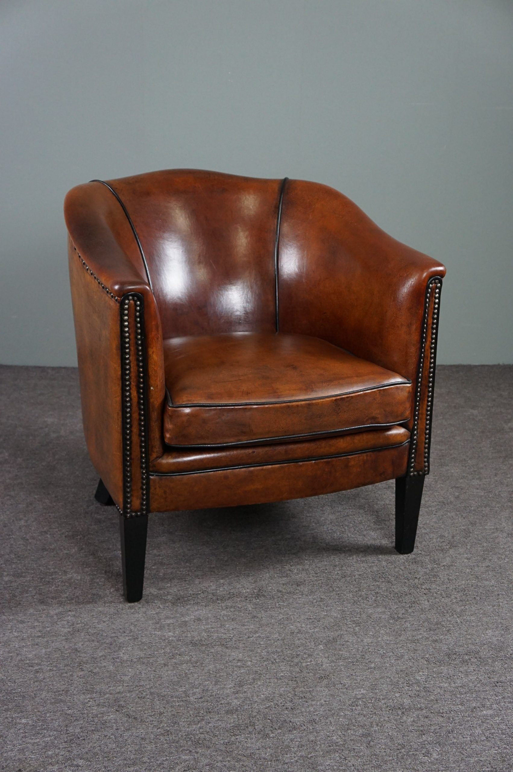 Club armchair in sheepskin