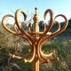 Parrot coat rack in curved wood - Art Nouveau
