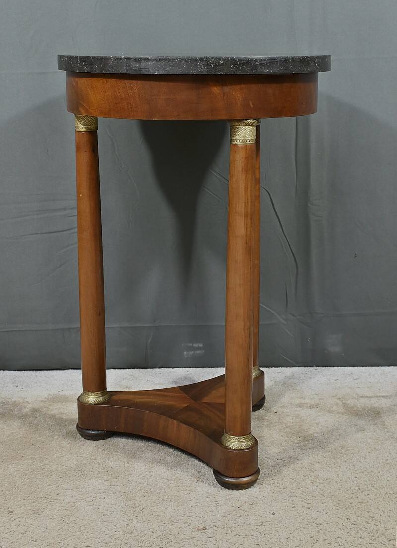 Tripod Pedestal Table in Mahogany, Empire Style – Early 20th Century