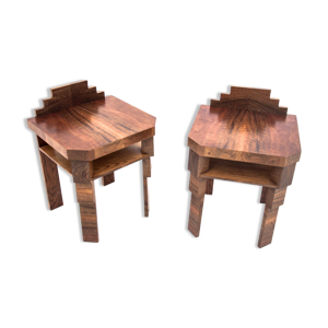 2 tables de chevet art