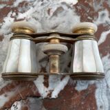 Opera binoculars in Mother-of-Pearl and Brass - authentic - Early XXth - France