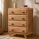 Art Deco wooden chest of drawers