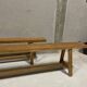 Pair of solid oak benches 2.65m